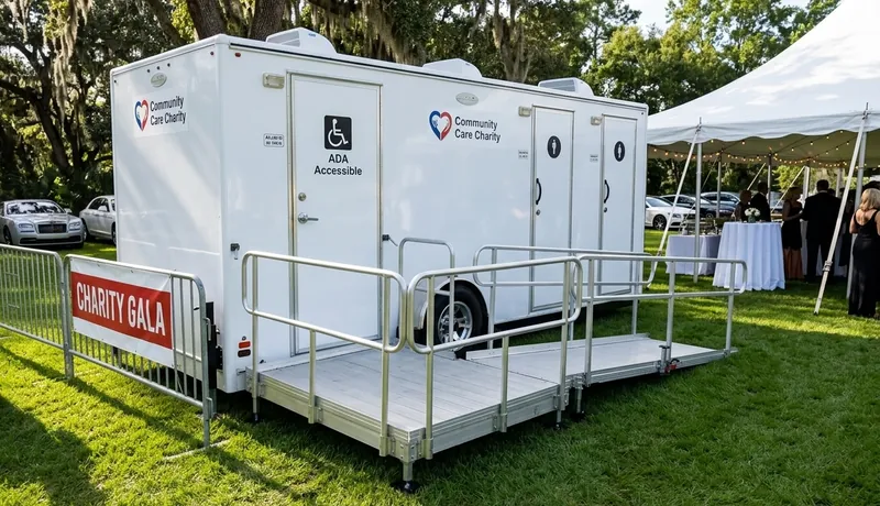 ADA Restroom Trailer delivery to site in Oklahoma City, OK