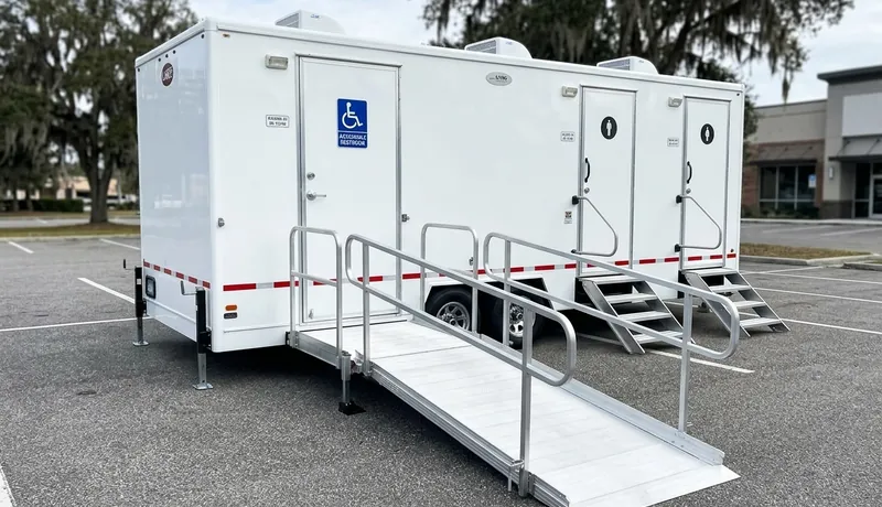 ADA Restroom Trailer event setup in Oklahoma City, OK