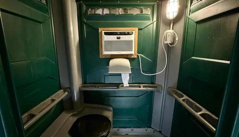 Climate-Controlled Porta Potty clean interior in Oklahoma City, OK