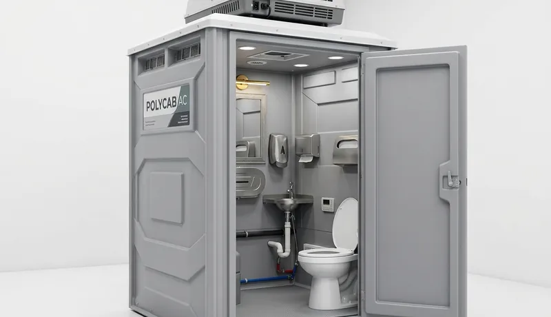 Climate-Controlled Porta Potty event setup in Oklahoma City, OK