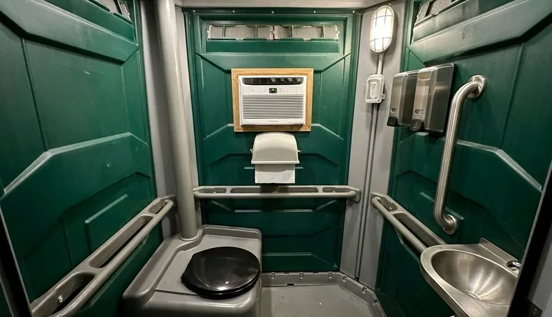 Climate-Controlled Porta Potty delivery to site in Oklahoma City, OK