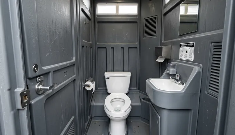 Deluxe Porta Potty (with Flushing) on-site placement in Oklahoma City, OK