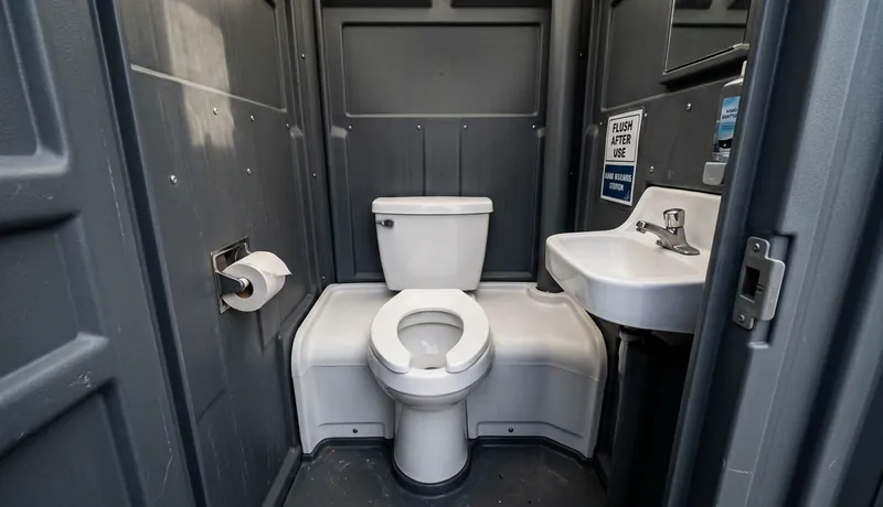 Flushable Porta Potty rental unit in Oklahoma City, OK