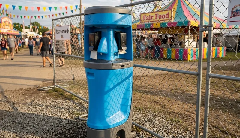 Portable Urinal Station on-site placement in Oklahoma City, OK