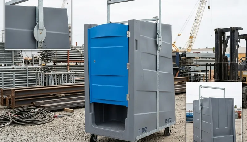 High-Rise Porta Potty on-site placement in Oklahoma City, OK