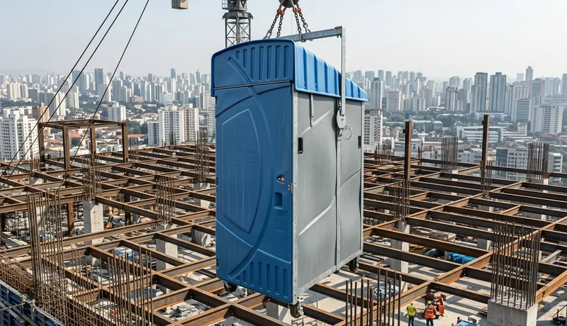 High-Rise Porta Potty in Oklahoma City