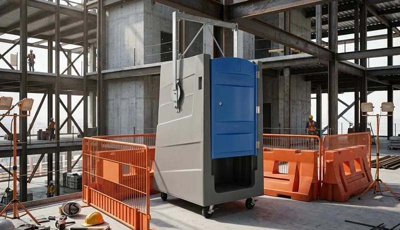High-Rise Porta Potty construction deployment in Oklahoma City, OK