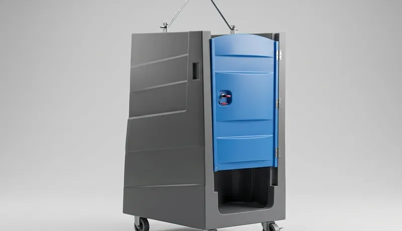 High-Rise Porta Potty rental unit in Oklahoma City, OK
