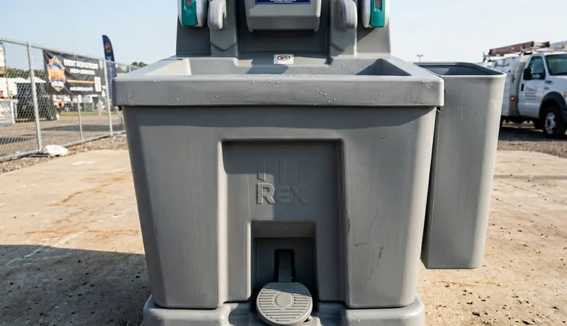 Portable Sink Station on-site placement in Oklahoma City, OK
