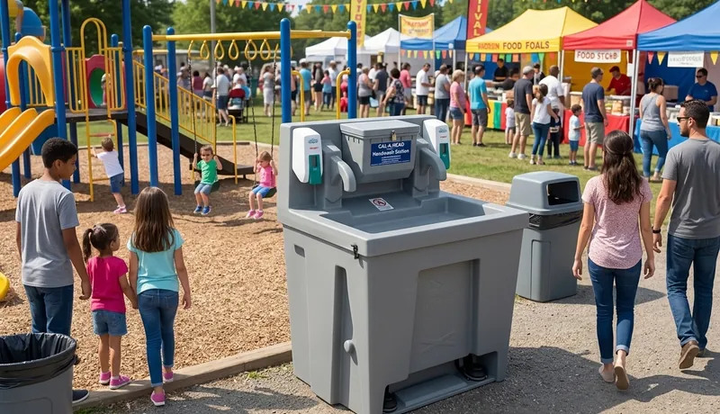 Portable Sink Station event setup in Oklahoma City, OK
