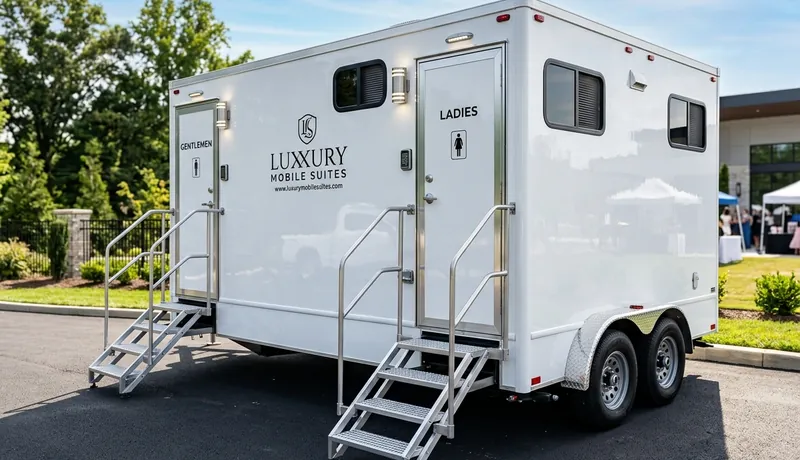 Restroom Trailer rental unit in Oklahoma City, OK