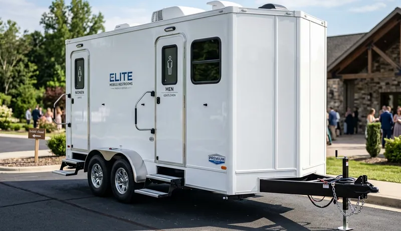 Restroom Trailer delivery to site in Oklahoma City, OK