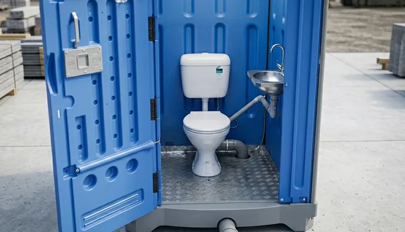 Sewer-Connected Portable Toilet clean interior in Oklahoma City, OK