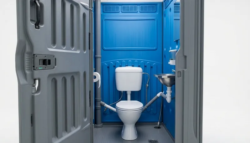 Sewer-Connected Portable Toilet construction deployment in Oklahoma City, OK