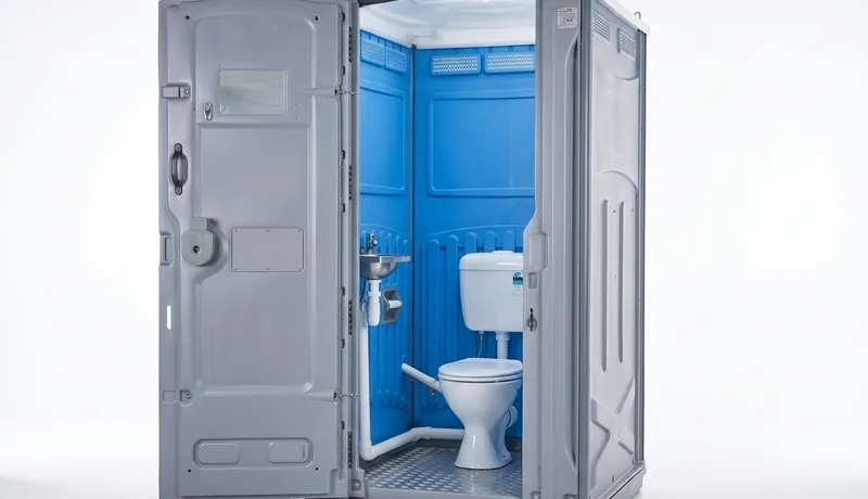Sewer-Connected Portable Toilet delivery to site in Oklahoma City, OK