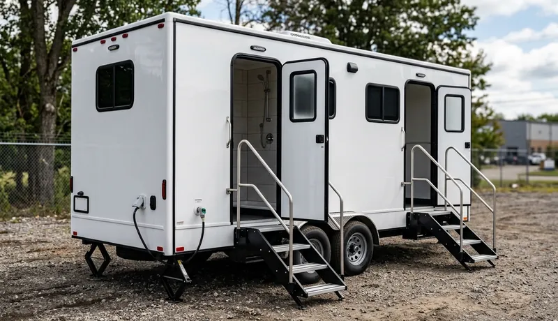 Shower Trailer construction deployment in Oklahoma City, OK