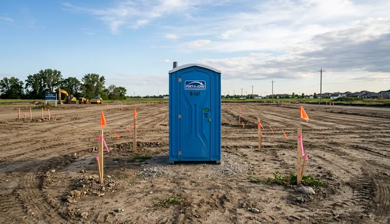 Standard Porta Potty construction deployment in Oklahoma City, OK