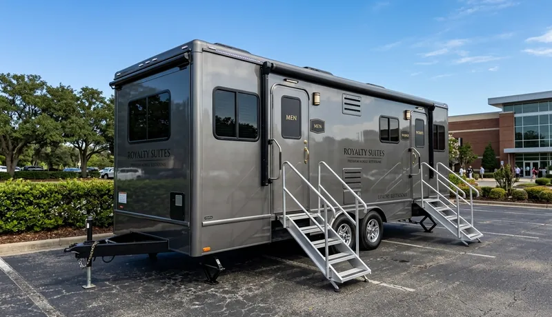 VIP Restroom Trailer construction deployment in Oklahoma City, OK