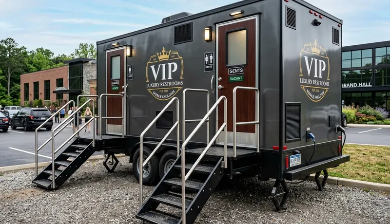 Luxury Restroom Cabin rental unit in Oklahoma City, OK