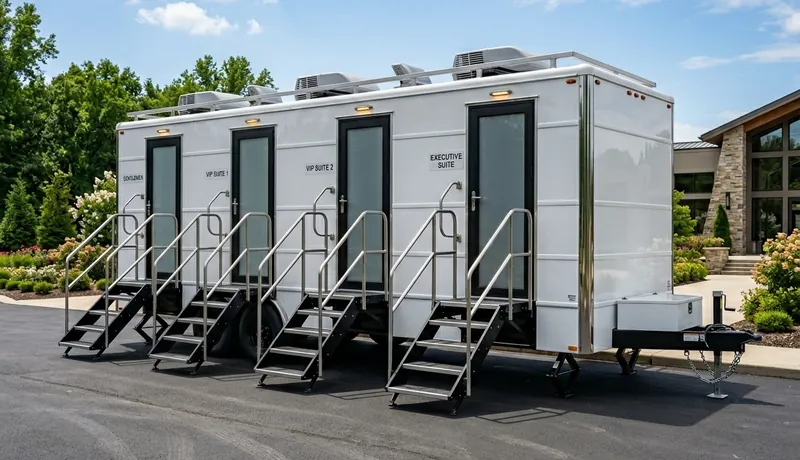 VIP Restroom Trailer rental unit in Oklahoma City, OK